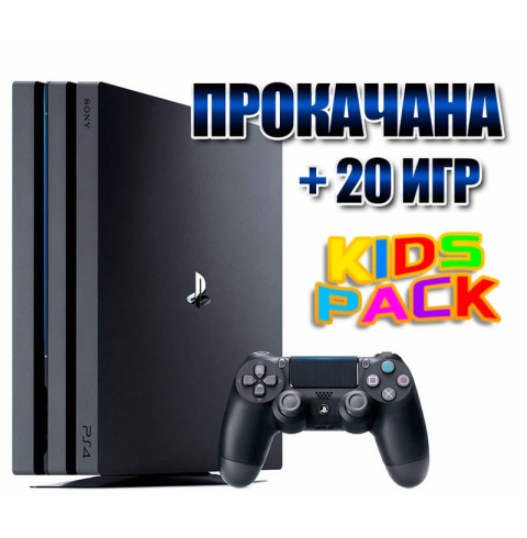 PlayStation 4 PRO 1 TB БУ + 20 ігор #764